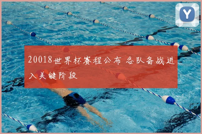 20018世界杯赛程公布 各队备战进入关键阶段